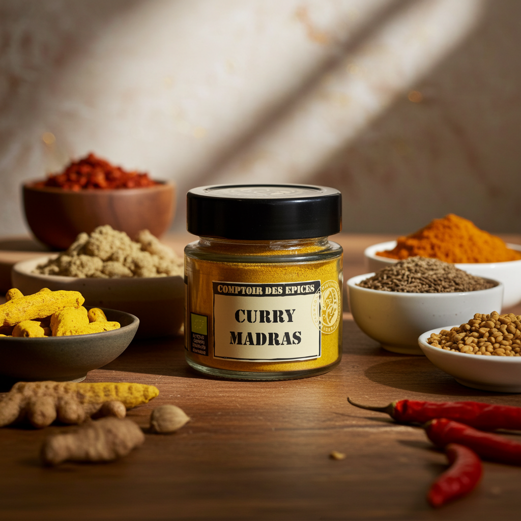 Curry de Madras Bio 55g | Comptoir des Épices