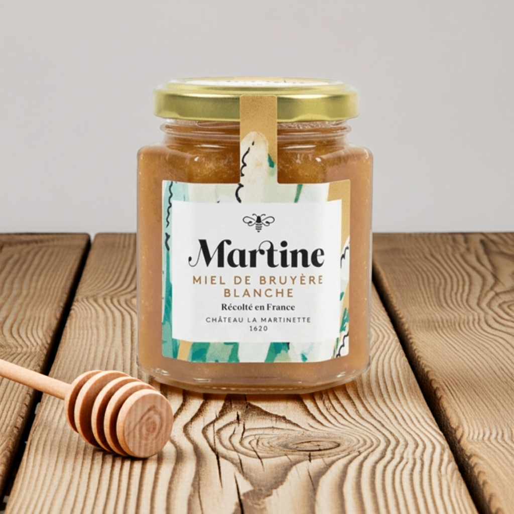 Miel de Bruyère Blanche Artisanal 250g | Miel Martine