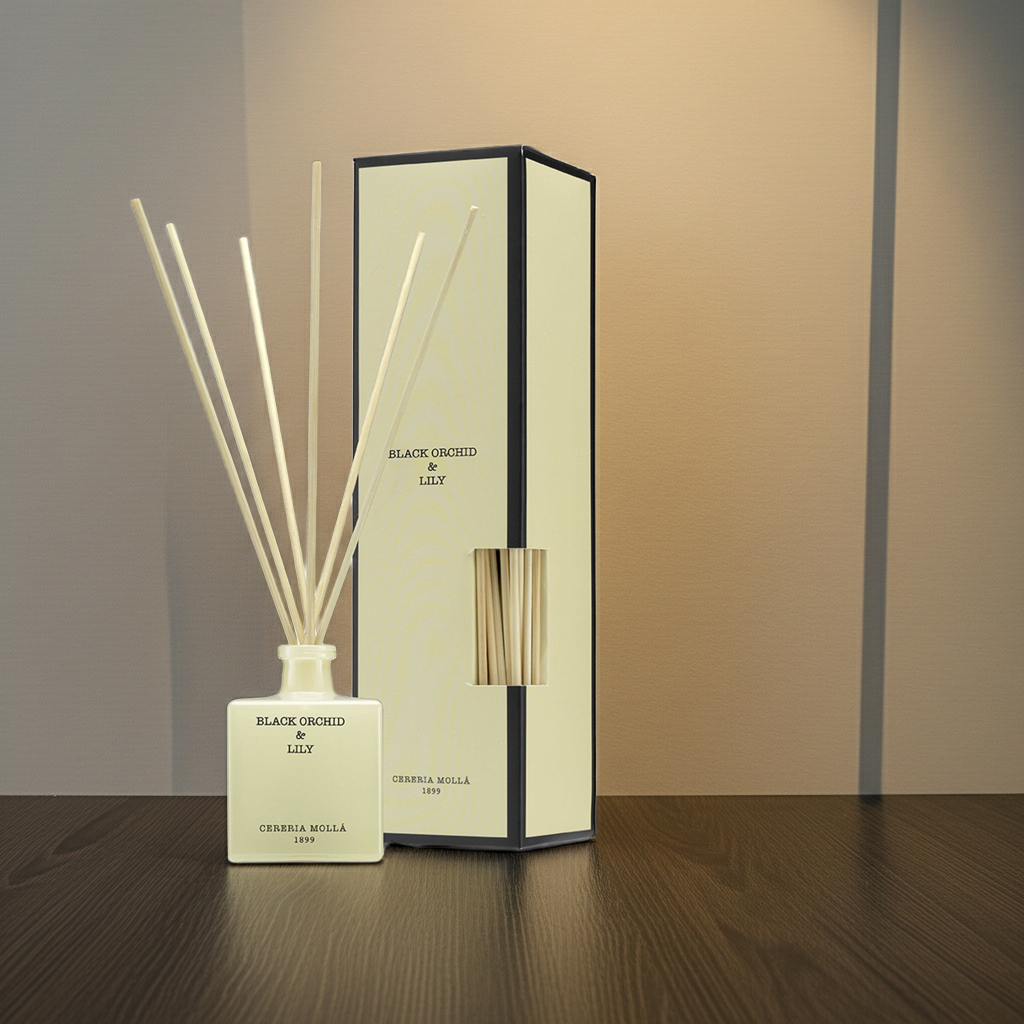 Mikado Black Orchid & Lily Diffuser 100ml | Cereria Molla 1899