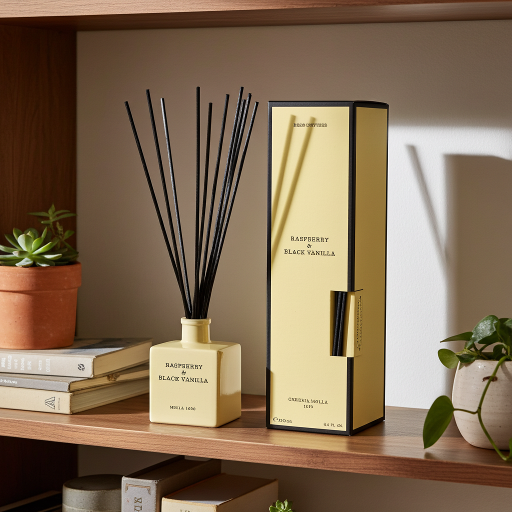 Diffuseur Mikado Raspberry & Black Vanilla 100ml | Cereria Mollá 1899