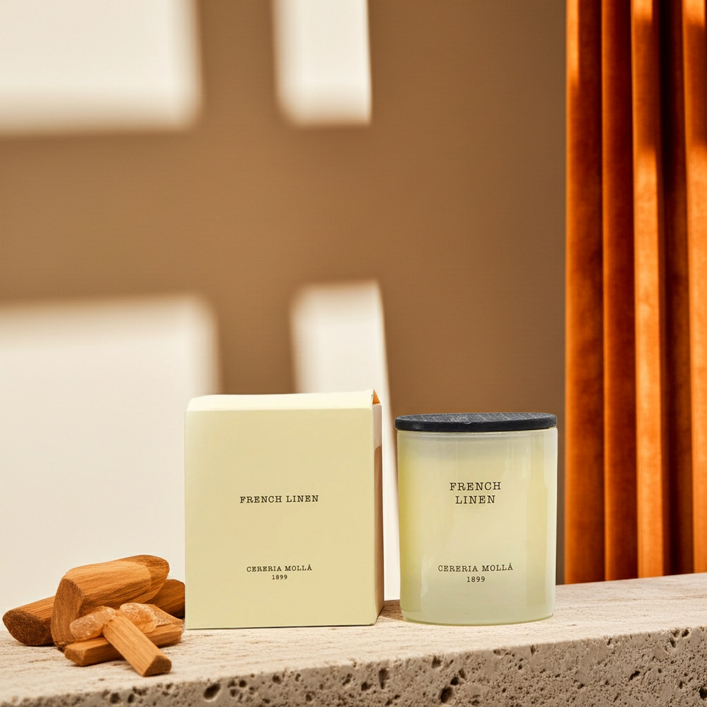 Bougie Parfumée French Linen 230g | Cereria Mollá 1899