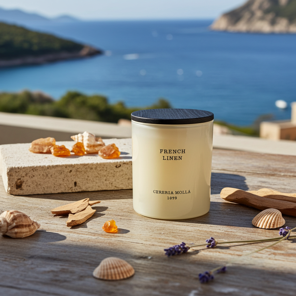 Bougie Parfumée French Linen 230g | Cereria Mollá 1899